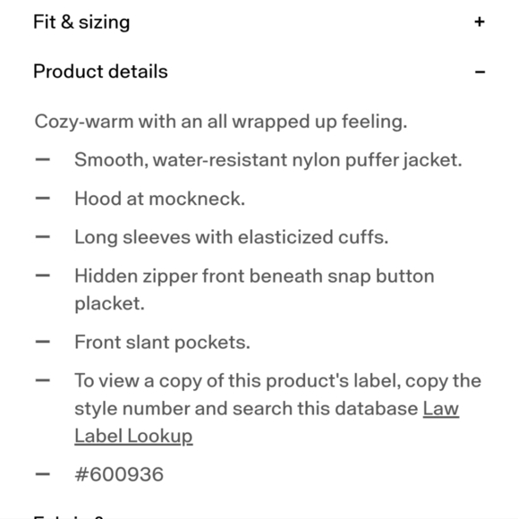 New GAP Duvet Wrap Puffer Jacket - Picture 13 of 15